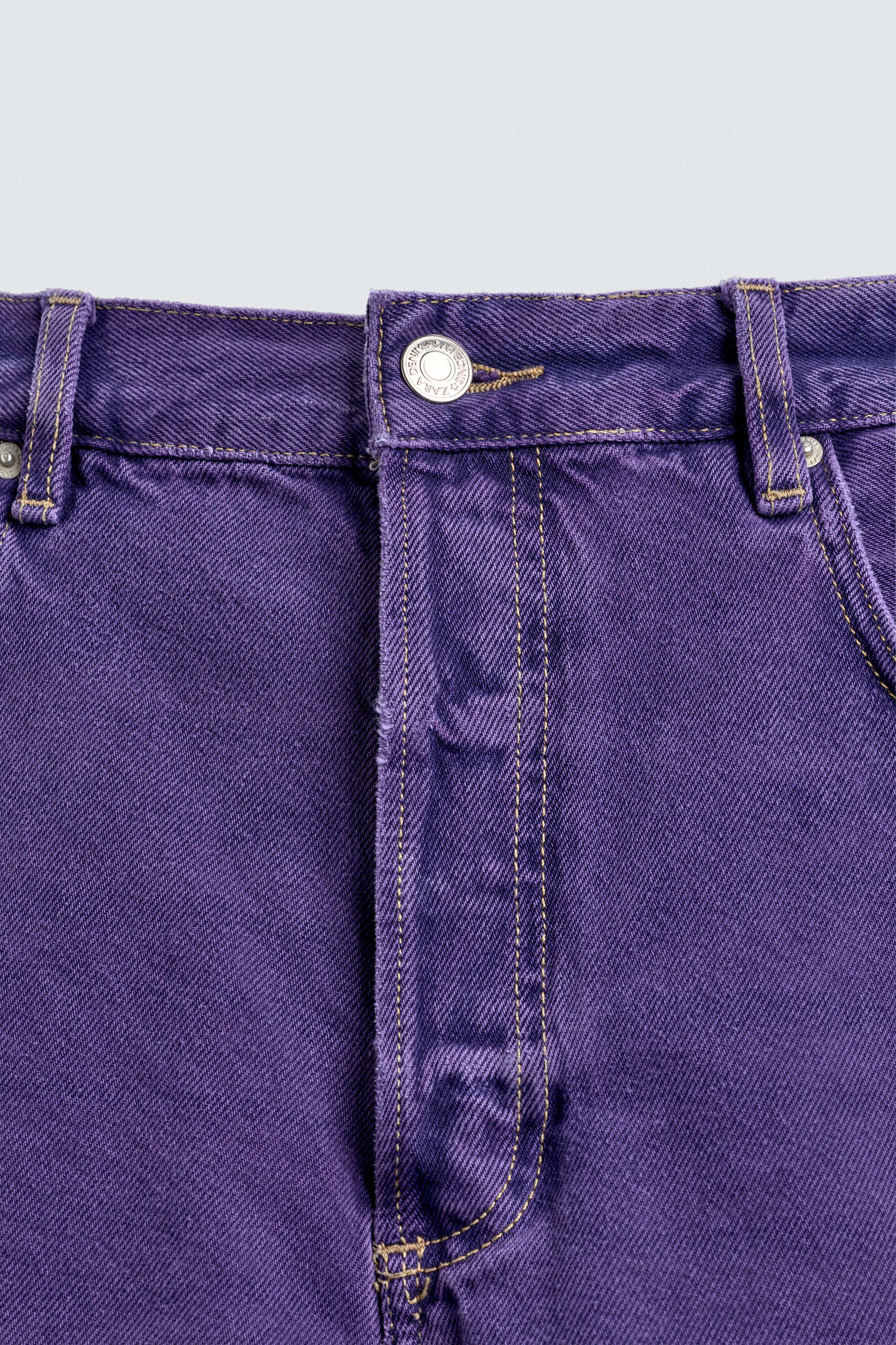 RELAXED FIT COLOR DENIM SHORTS
